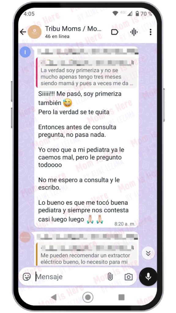 comunidad digital de mom is here